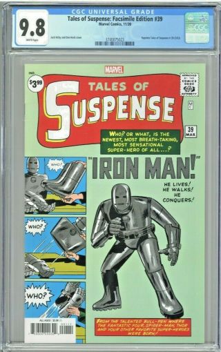 Tales Of Suspense Facsimile Edition 39 Cgc 9.  8 Reprint 1st Appearance Iron Man