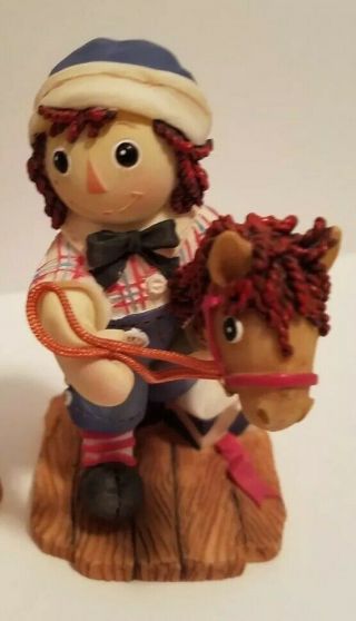 Raggedy Ann & Andy Figurine A Good Companion Makes The Day Brighter Cond.