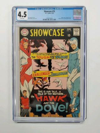 Showcase 75 Cgc 4.  5 | First Appearance Hawk And Dove | Dc 1968