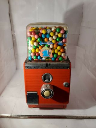 Rare Vintage Northwestern 1 Cent Bubble Gum,  Prize Machine Full With - No Key