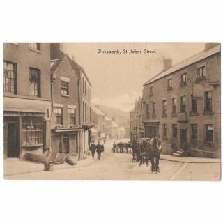 Wirksworth St Johns Street,  Derbyshire,  Old Postcard
