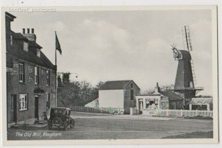 Early Postcard,  Kent,  Meopham The Old Mill,  Shop J W Morton,  Old Car Outside,