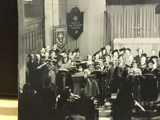 Old Staffordshire Postcard Cheadle Parish Church Choir,  Altar,  Mother’s Union