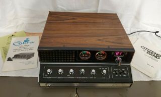 Vintage Cobra 142gtl Am/ssb Cb Radio Base Station Powers On No Microphone
