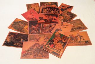 Ultra Rare Old Russian Full Set 16 Postcards 1962 Wizard Of Oz.  Mermaid Iron Man
