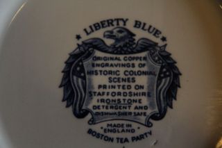 London made,  Vintage,  Liberty Blue,  Soup Tureen with Lid,  Boston Tea Party 3