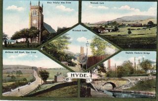 Hyde Manchester Multi View Old Pc Grenville Series