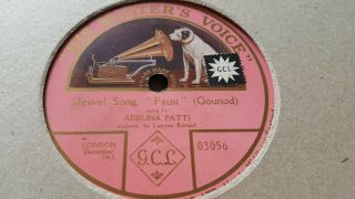 Adelina Patti Faust Jewel Song Hmv 03056