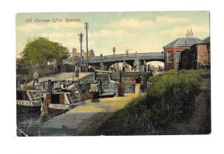 Runcorn - Old Tonnage Office - Canal - Old 1912 Postmark Postcard - Cheshire