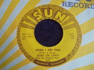 Jerry Lee Lewis - When I Get Paid 1960 Usa 45 Sun 1st Pressing