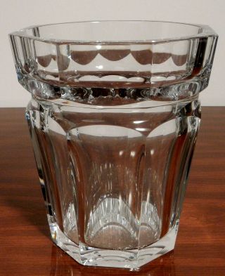 Vintage Octagonal Design Baccarat Crystal Harcourt Champagne/vase Ice Bucket