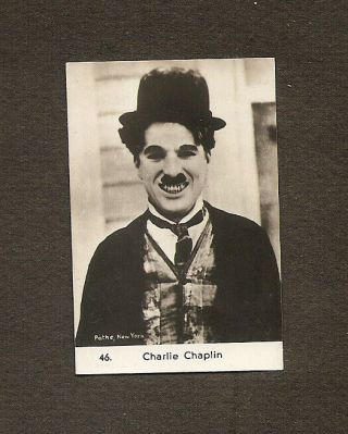 Charlie Chaplin Card Vintage 1920s Real Photo Dresden Kosmos Film Reserve