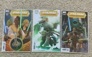 Star Wars High Republic 1 Set Of All Three Covers A B C Including Hans Variant