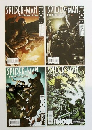 Spider - Man Noir Eyes Without A Face 1 - 4 Complete Marvel Vf/nm
