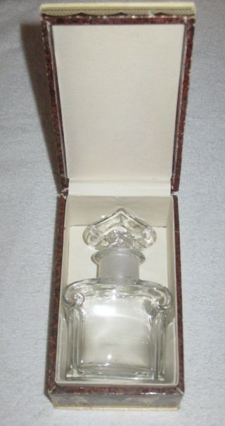 Vintage Guerlain Baccarat Perfume Bottle/box - L 