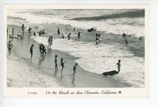 Rppc San Clemente Ca Orange County Beach—vintage Frashers Photo 1940s