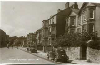 Seaview - Isle Of Wight - High Street - Old Real Photo Postcard View