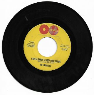 The Miracles - I Gotta Dance To Keep From Crying - Tamla Globes - Vg,  Con.