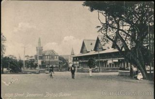 British Guiana Demerara High Street Smith Bros.  & Co.  Antique Postcard Vintage