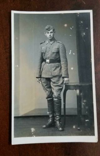 Ww2 Wwii German Army Military Soldiers Portrait Photo Photograph Postcard