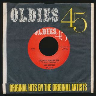 Beatles Vintage 1964 Oldies " Please Please Me " 45 In Stunning Nm