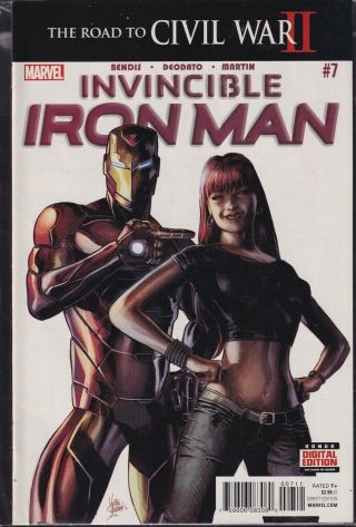 Invincible Iron Man 7 Riri Williams Ironheart 1st Print Mary Jane Cover