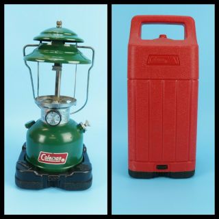 Vintage Coleman Lantern W/case Model 200a700 - Green - Dated 7 - 81