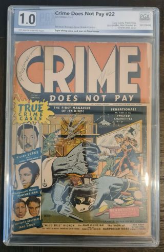 Crime Does Not Pay 22 - 1942.  Pgx 1.  0 (not Cgc)