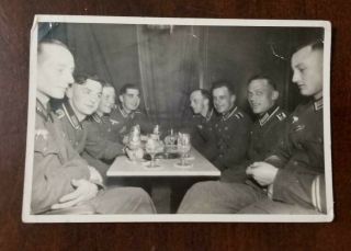 Ww2 Wwii German Army Military Soldiers Drinking Portrait Photo Photograph
