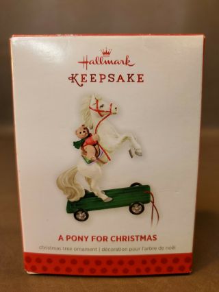 2013 Hallmark Keepsake Ornament A Pony For Christmas Ltd.  Edition