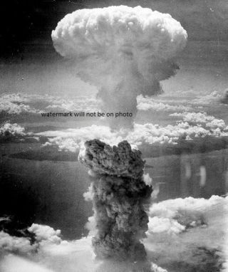 Atomic Bombing Of Nagasaki On August 9,  1945 8 " X 10 " World War Ii Ww2 Photo 100