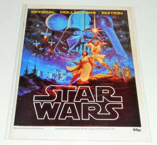 Star Wars Official Collecters Edition Marvel Uk 1977 Rare 78pg Pence Variant