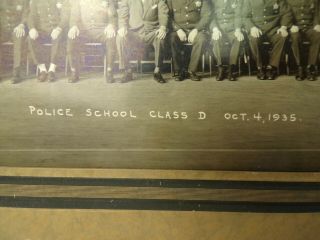RARE Police School Class D Oct.  4,  1935 Photo by Hornby & Freiberg Chicago 17392 2