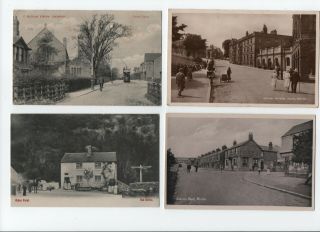 8 Vintage Postcards Derbyshire - Buxton / Ilkestone / Matlock Etc (all Scanned)