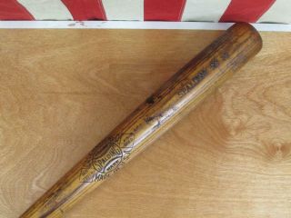 Vintage 1920s Spalding Wood Baseball Bat No.  10 ' Diamond Logo ' Brand 34 