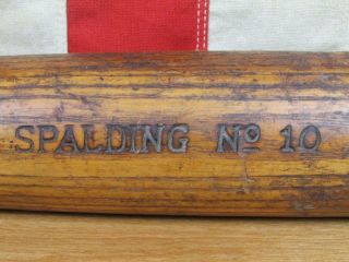 Vintage 1920s Spalding Wood Baseball Bat No.  10 ' Diamond Logo ' Brand 34 