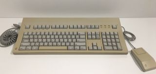 Vintage Apple Macintosh Extended Keyboard M0115 Orange Alps & G5431 " Bus " Mouse