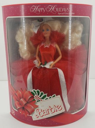 Happy Holidays Special Edition 1988 Barbie Doll Rare Vintage