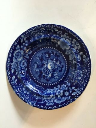 Antique English Joseph Stubbs Longport Blue & White Staffordshire Plate