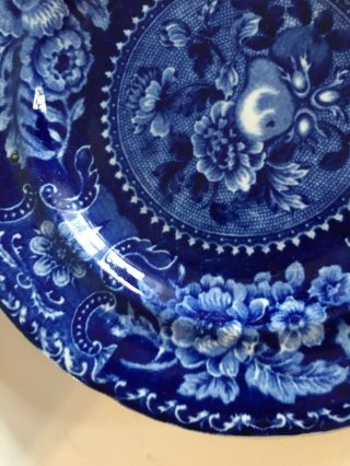 Antique English Joseph Stubbs Longport Blue & White Staffordshire Plate 3
