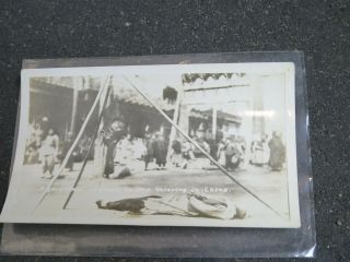 1920s Chinese Revolution - Gruesome Theiving Punishment - Execution Canton Photo