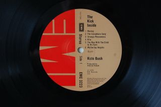 KATE BUSH The Kick Inside NM 1st PRESSING EMI UK LP laminated cover 3