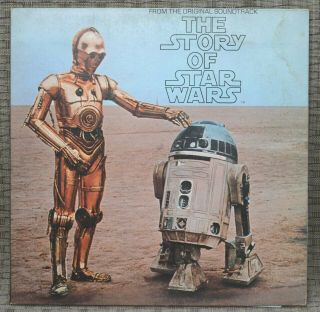 Vintage 1977 The Story Of Star Wars From The Soundtrack - Vinyl Lp Vg