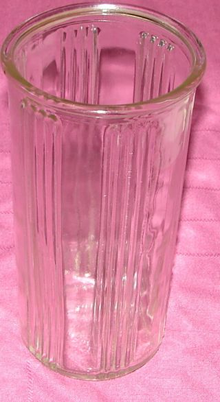Hoosier Vase Glass Large 4080a Tall Shape Vintage 9 3/4 " Clear Garden 1970 