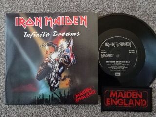Iron Maiden 7 " Infinite Dreams M - /m - With Patch