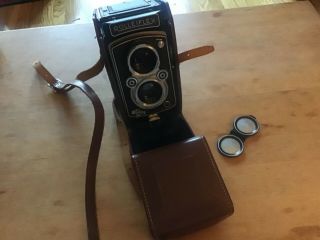 Vintage Rolleiflex Camera - Franke & Heidecke - Zeiss Opton 75 Mm - Germany