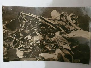 Rare Ww1 Rfc Photograph Of A Crashed Plane Wreckage