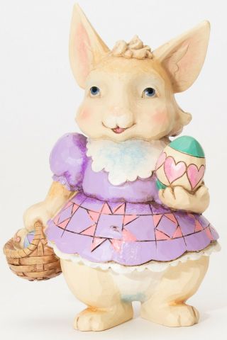 Jim Shore Figurine Easter Bunny Rabbit 5 Inches Tall