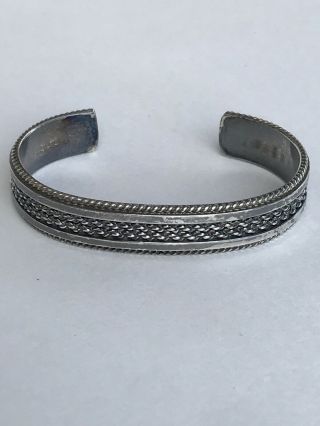 Vintage Tahe Navajo Sterling Silver Cuff Bracelet 27g