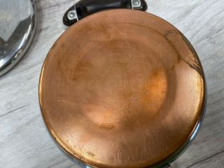 Vintage Presto Pride 1950 ' s Set of 18 - 8 Stainless Steel Copper Bottom Cookware 4